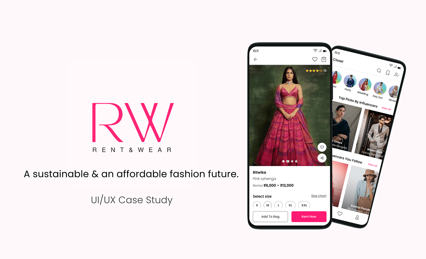 Mobile app rental app user experience user interface app design Clothing Fashion  fast fashion RENTAL CLOTHING UI/UX