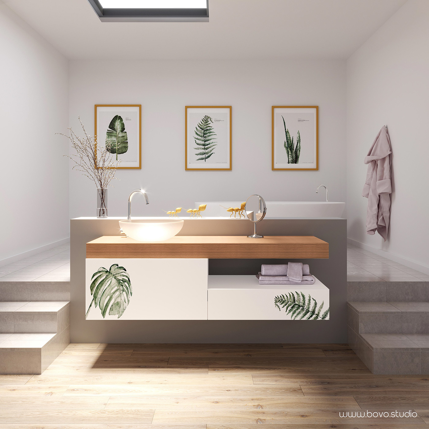 3D 3ds max bathroom corona renderer digital interior style photoshop product Render