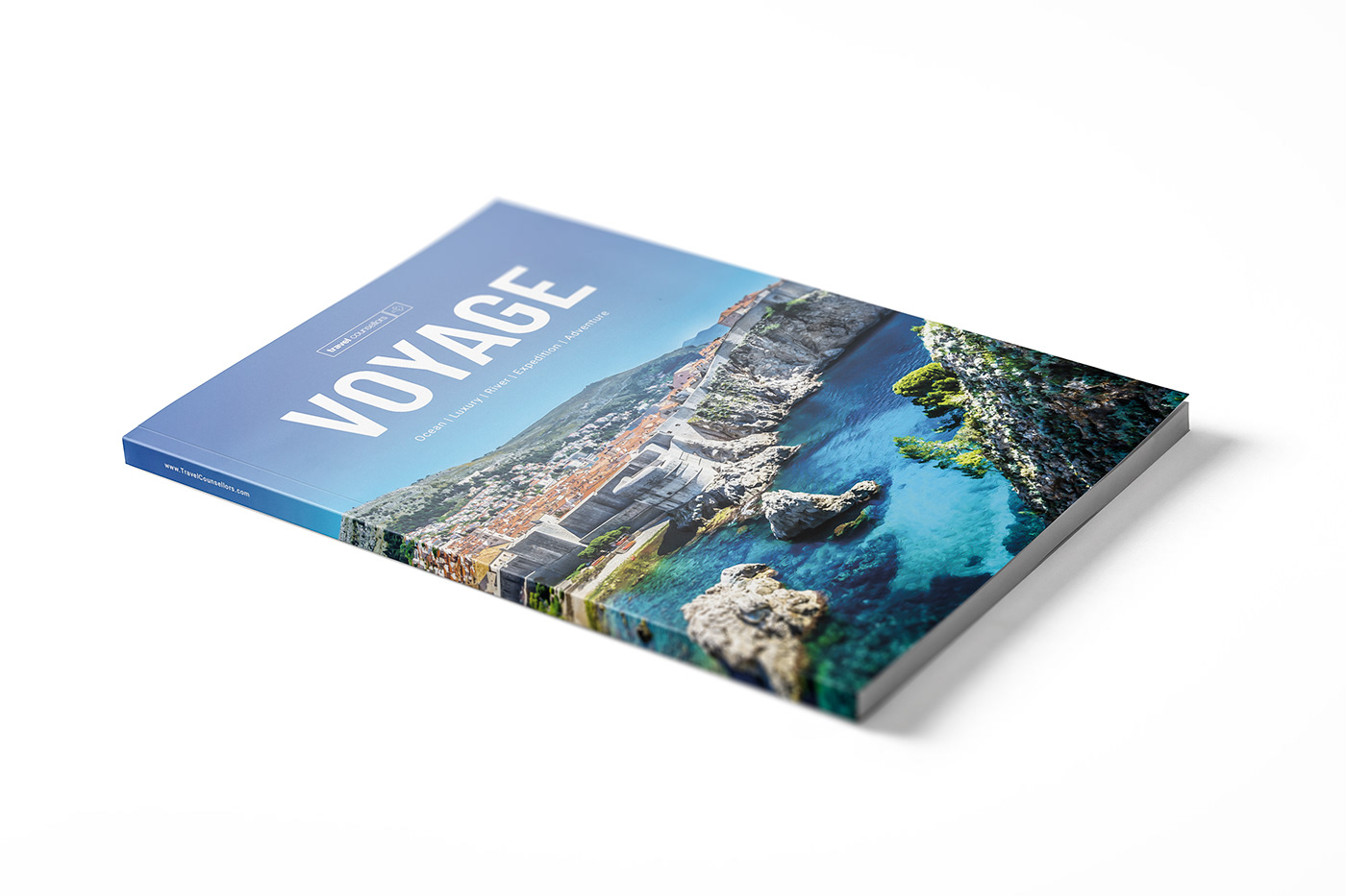 cruise brochure Travel destination itinerary editorial