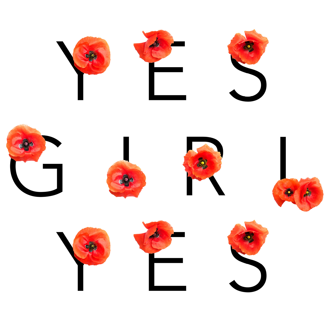 typography   flower girlpower girl design lettering handmade mohn graphicdesign