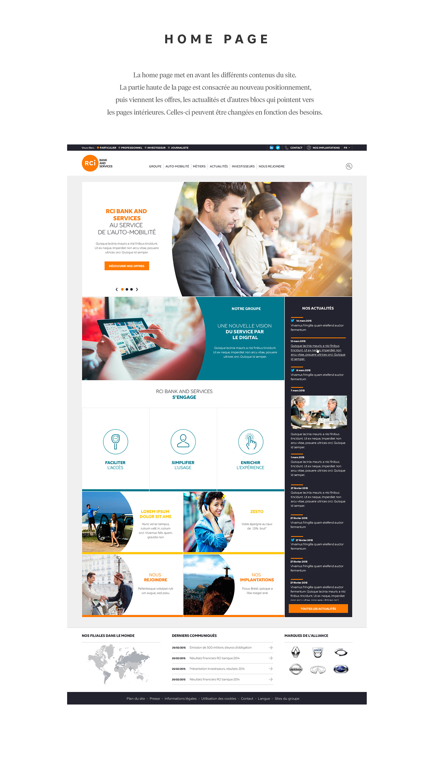 Webdesign Bank UI ux Responsive Design corporate website