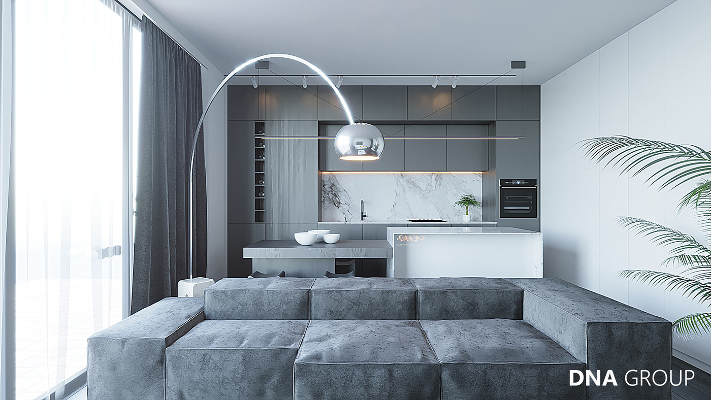 Interior design led Marble wood sofa architecture Minimalism glamour