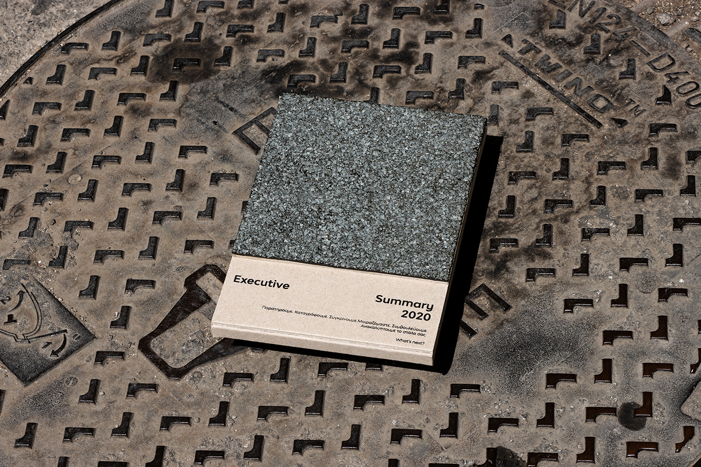 annual report asphalt book car handmade leasing material print tactile texture