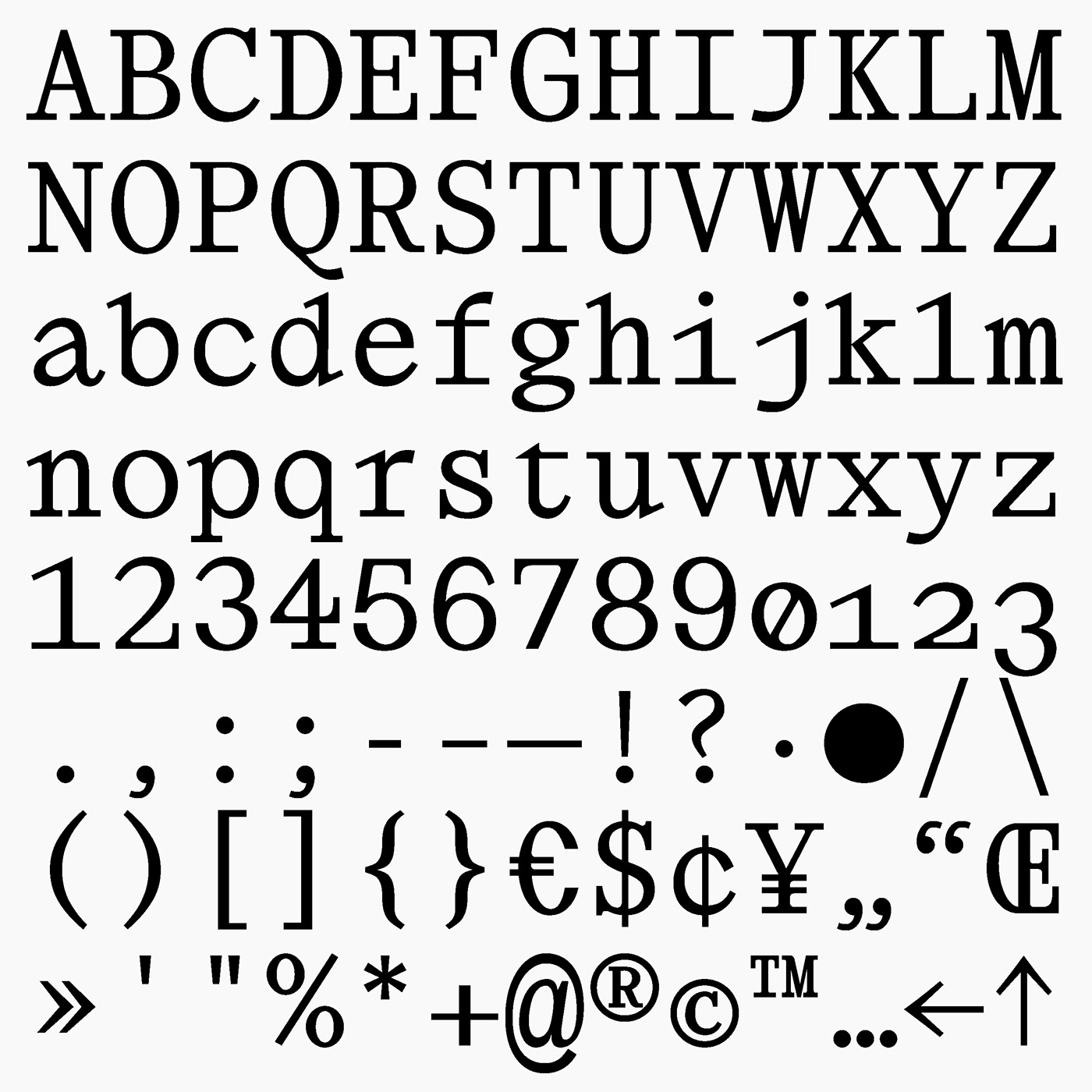 Alphabet of DS Mah… corporate font.