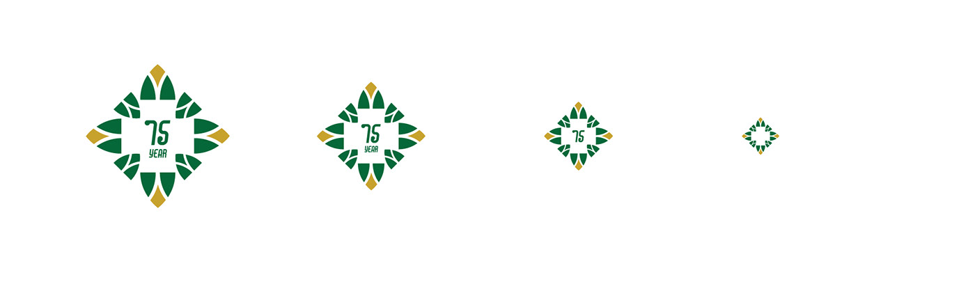 75th Anniversary anniversary branding  logo orphange SuperGraphics