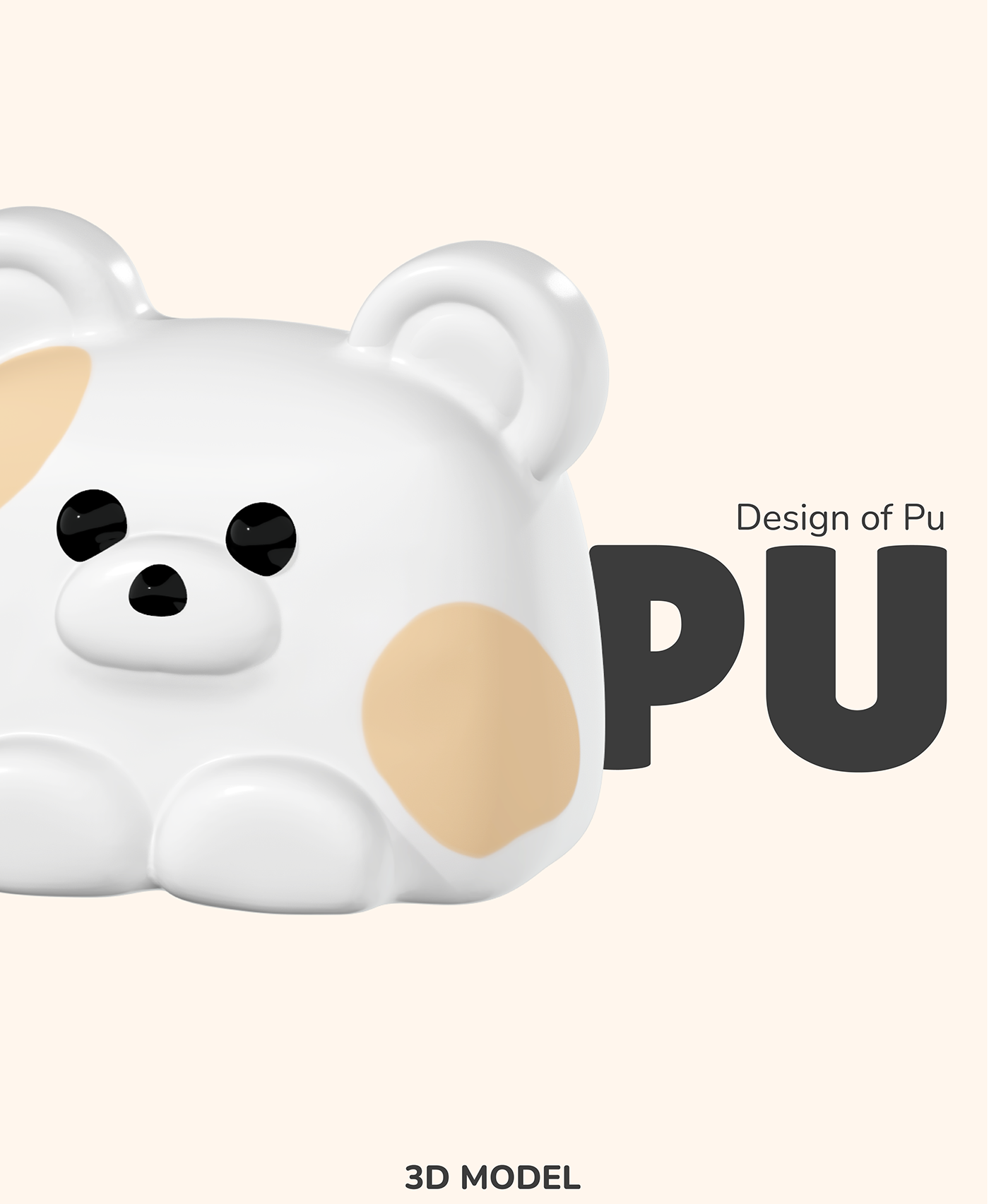toy design  3D animal 3d design kawaii 3D illustration modeling visualization children design Mascot Character design 