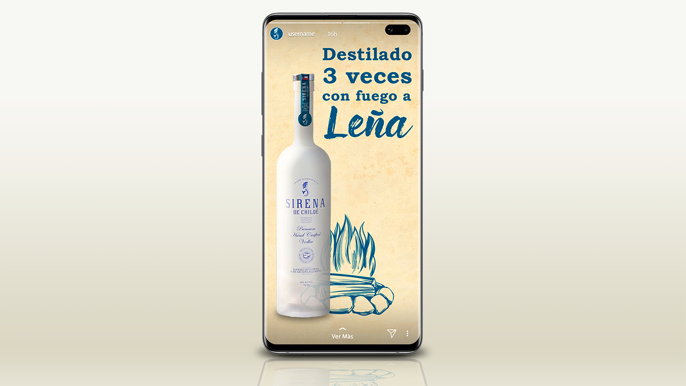 Vodka chile ad publicidad sirena mermaid producto product design Packaging