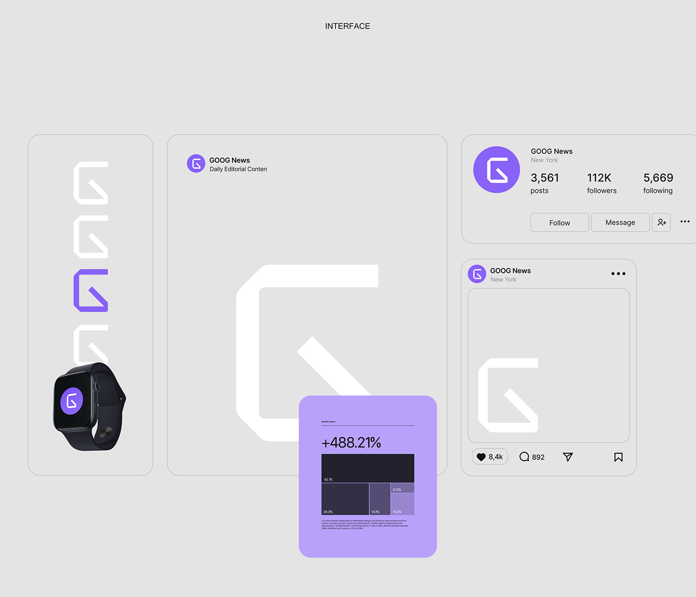 app design apple data visualization Figma UI visual identity watch