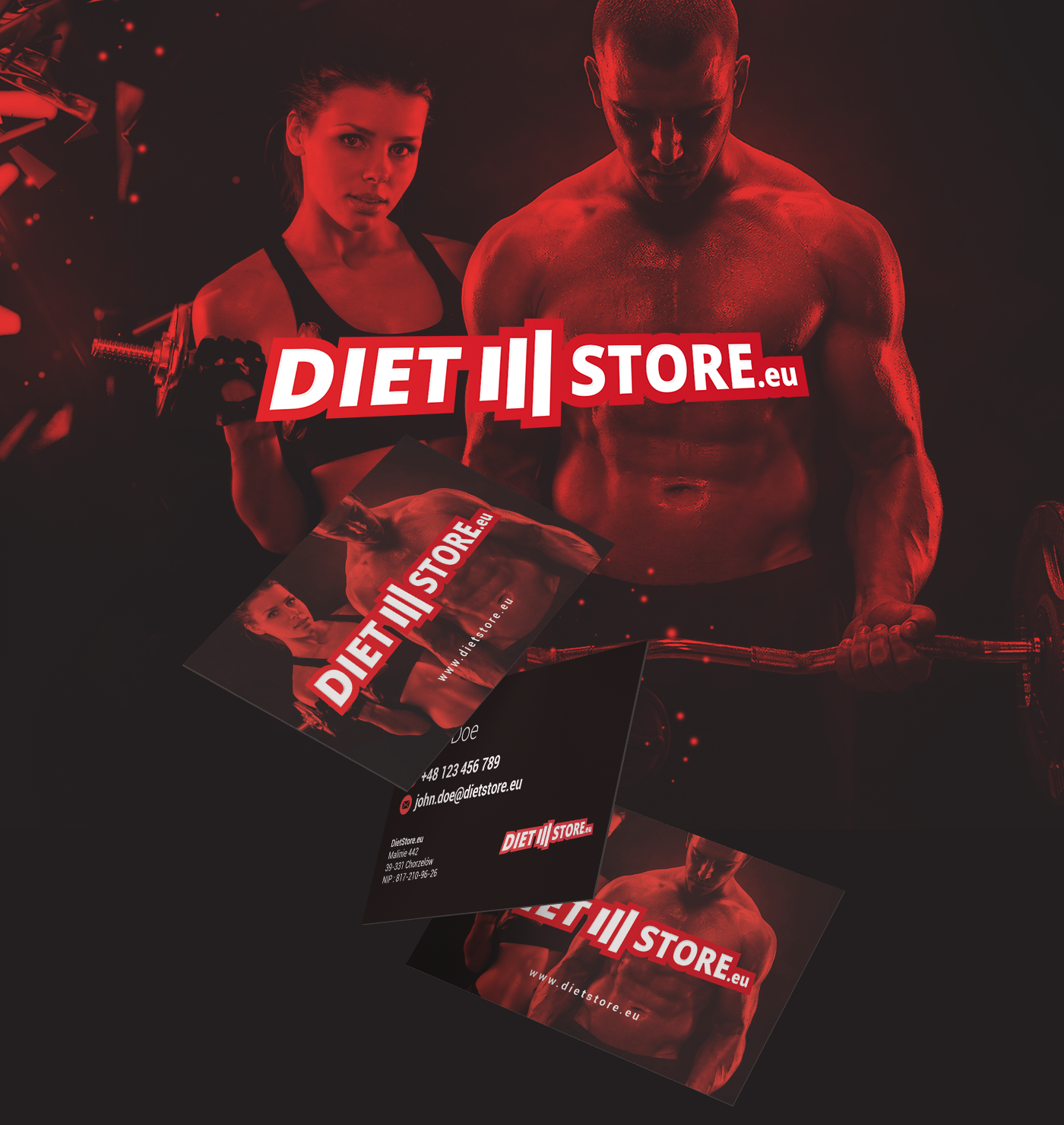 store supplements e-commerce red training power gym CePixel DietStore rzeszow poland diet sport supplement