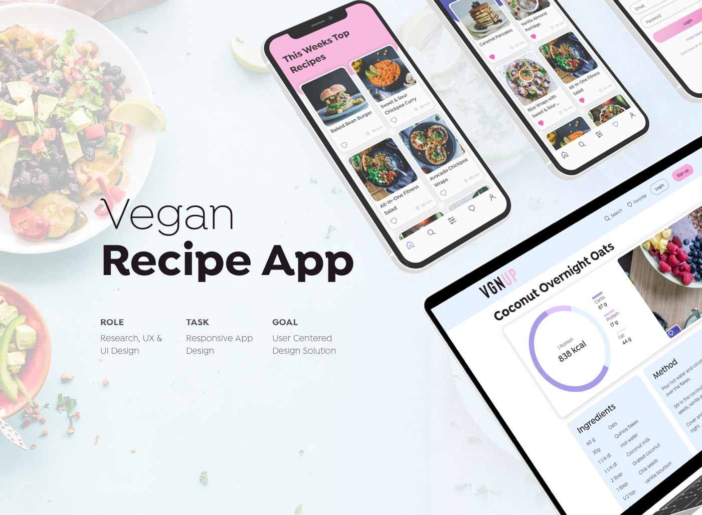app design branding  Case Study cooking app design process recipe app ui design UX design UX Research