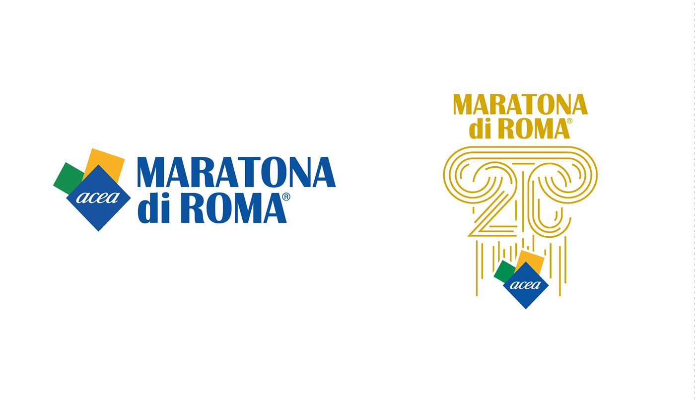 ADV Advertising  graphic design  ILLUSTRATION  maratona roma magazine run sport visual