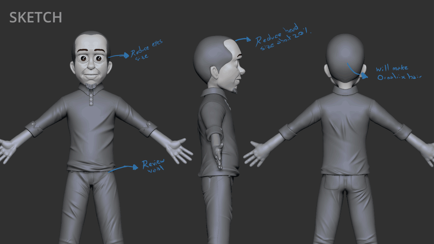 short 3D short animation alex soares alexsansrs school boy boy character Teacher Character