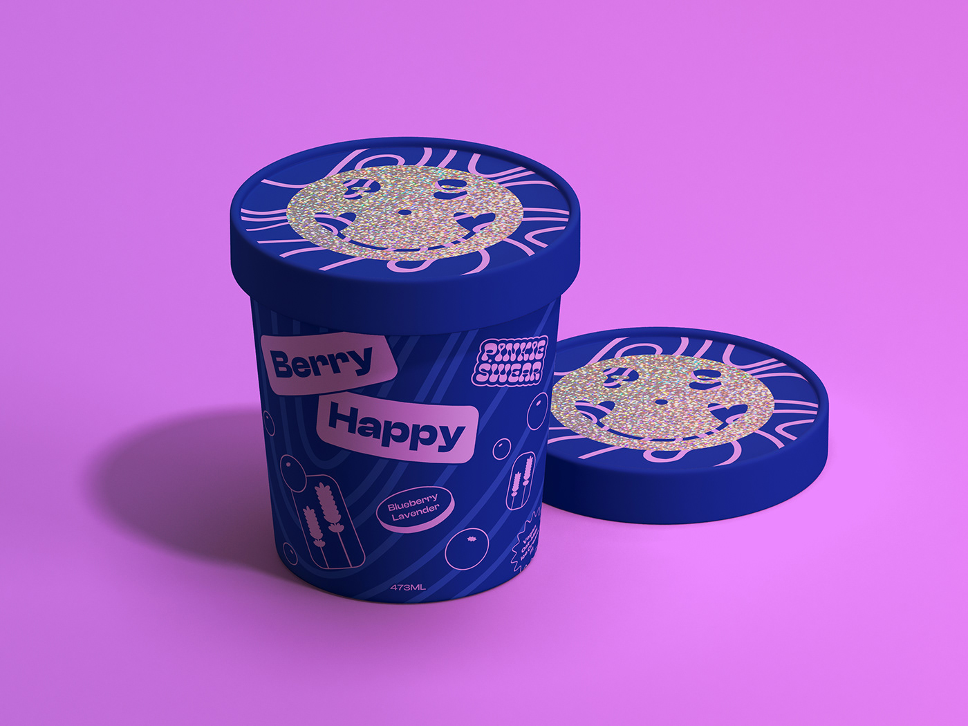 Brand Design brand identity ice cream kitsch logo Logotype Packaging packaging design typography   vegan