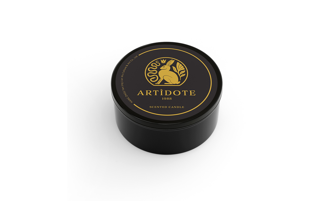 logo brand identity Logo Design hare scented candle brand mark snake Nature crown