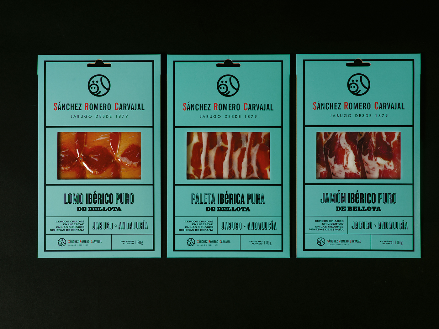 jamon jabugo logo Packaging poster premium vintage postcard