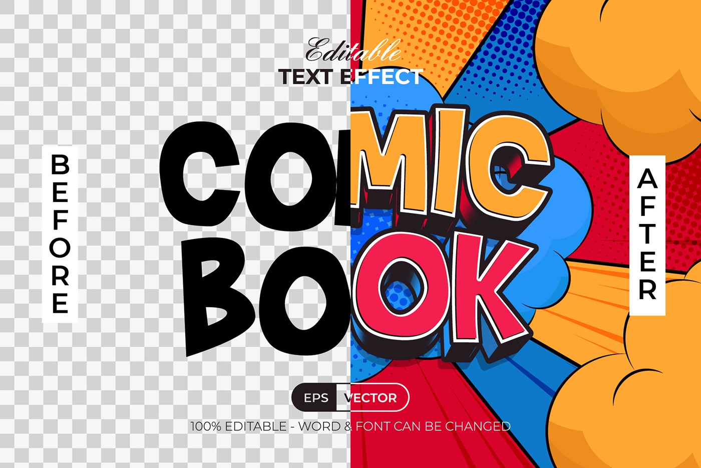 text effect typography   Logotype comic book lettering letter Style type Typeface