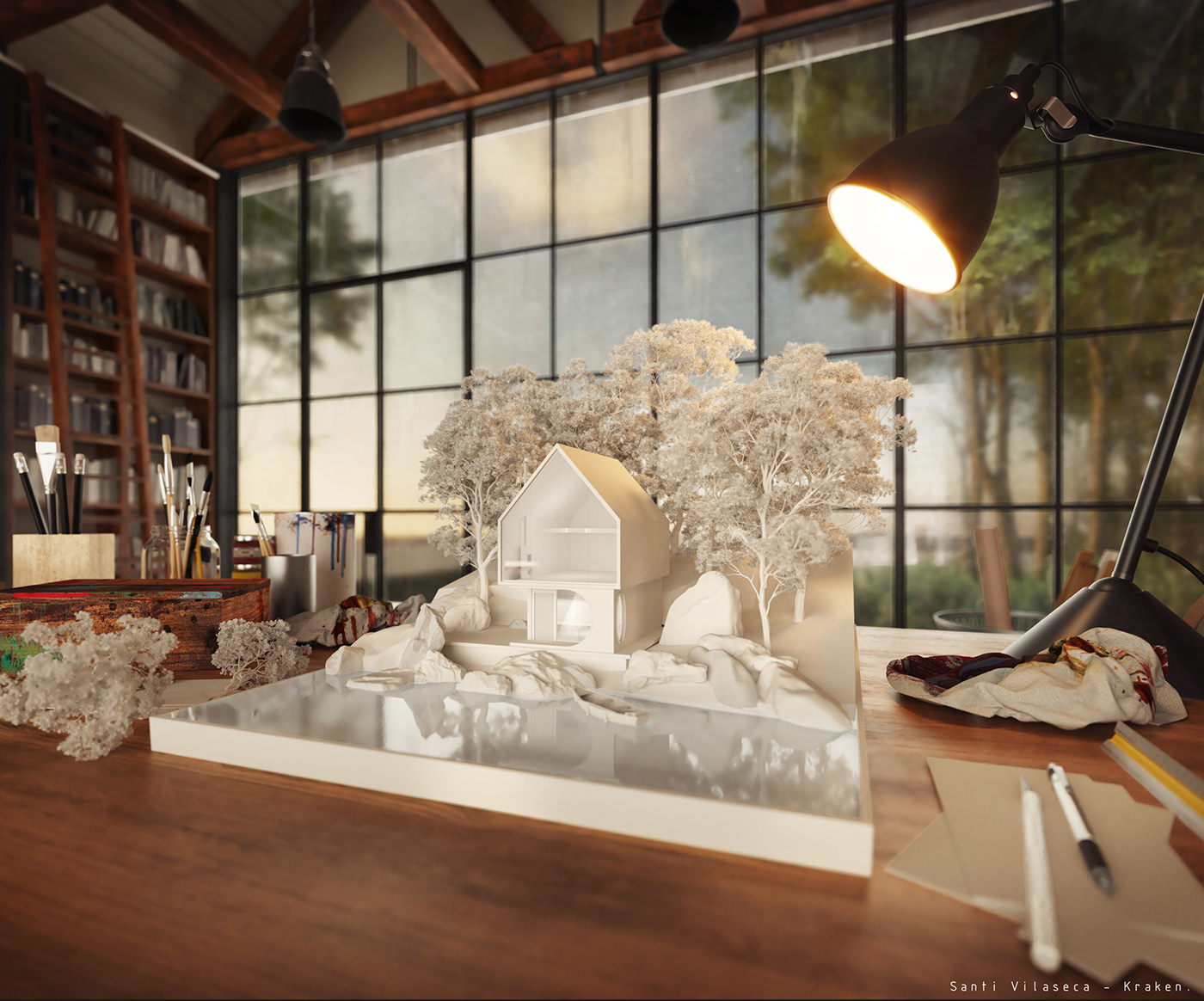 3D architecture archviz CGI Fun lightroom model Photography  photoshoot test