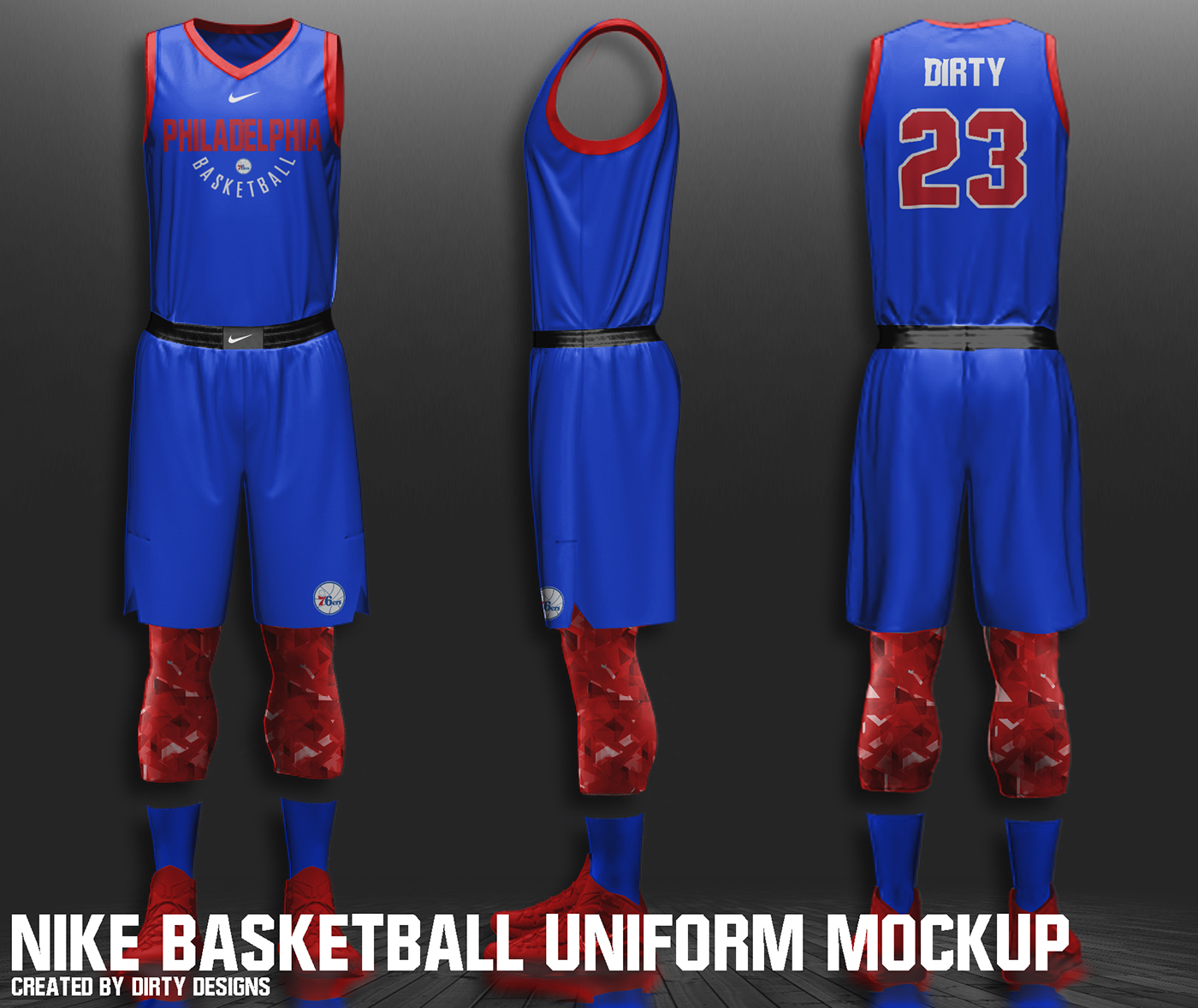 Download Free Nike Nba Basketball Uniform Mockup On Behance Free Mockups