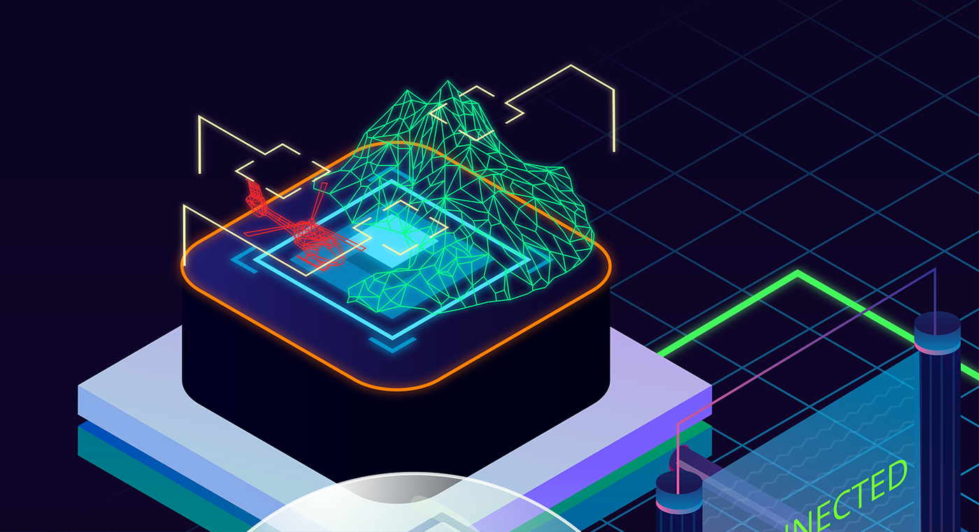 Isometric infographics Retro Collaboration connection Create vector Audio Visual ui ux adobeawards