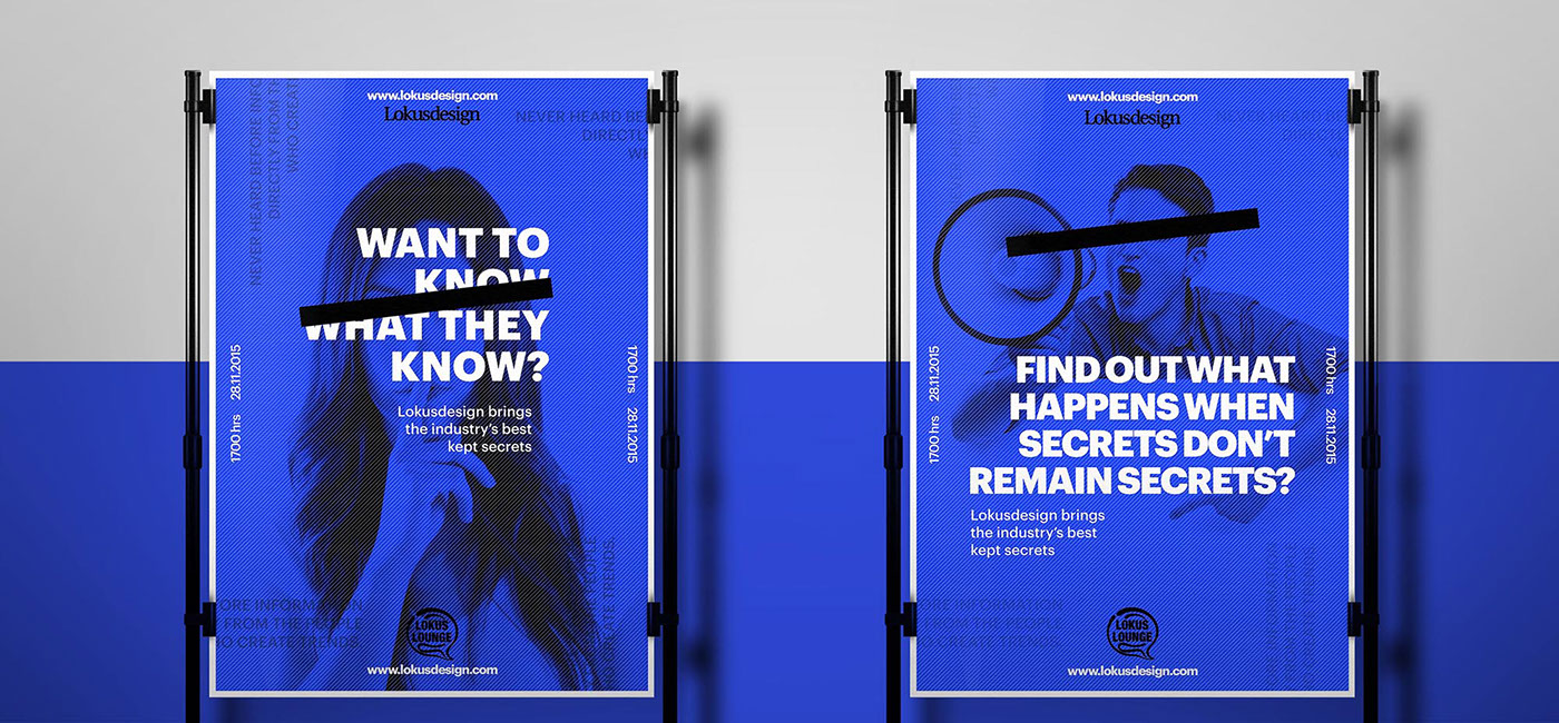 lokus lounge campaign blue India lokusdesign conversations Promotion design
