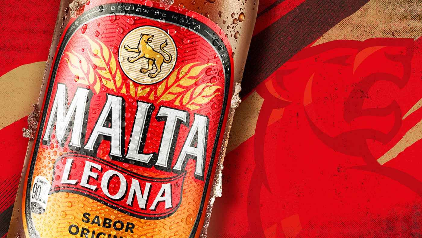 malta leona Bavaria lion beverage colombia Rebrand malt