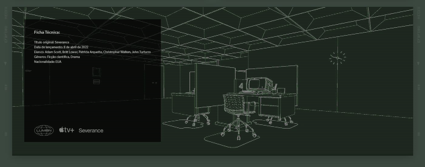 3D AppleTV architecture CGI interior design  lumon Render ruptura series Severance