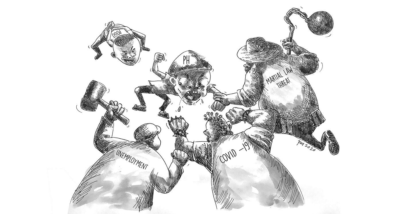 Cartoons COVID-19 editorial editorialcartoons pandemic philippines taggatink