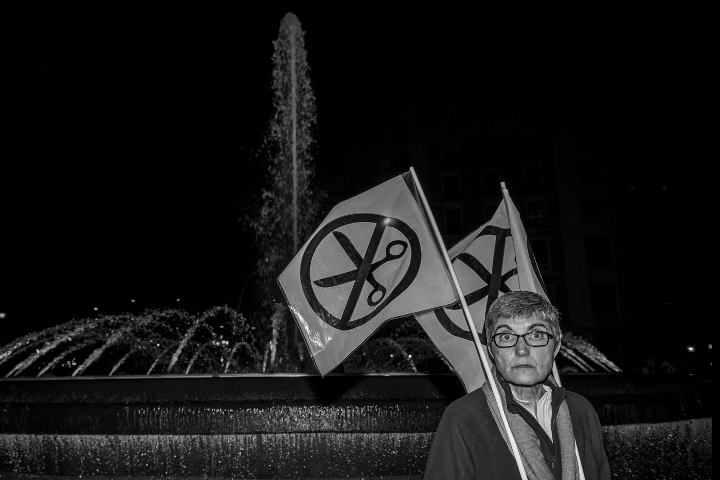 Photography  journalism   14n huelga barcelona riot black and white