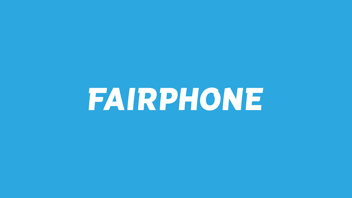 fairphone Fair phone logo wordmark Sustainable smartphone Electronics identity calango amsterdam