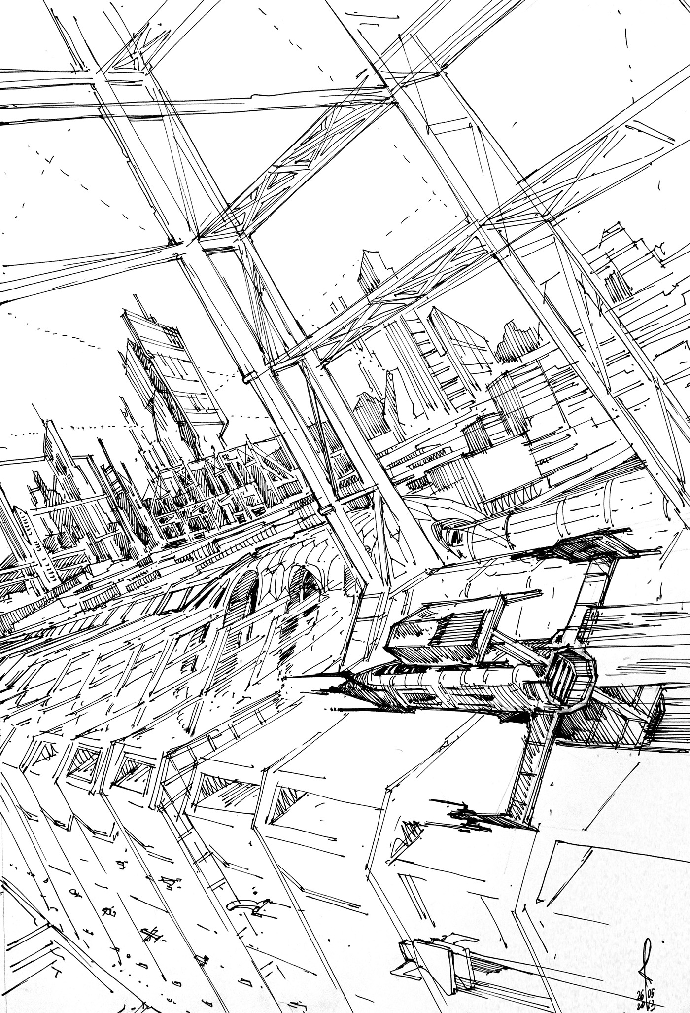 Abstract Drawing City Of The Future Stock Photo Picture And Royalty Free  Image Image 22613534