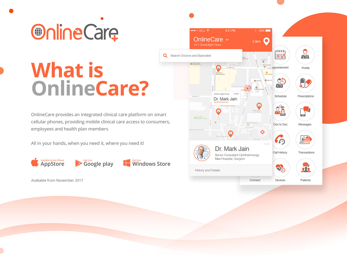OnlineCare online care healthapp mobileapp Callingapp healthcare doctor patient Careprovider