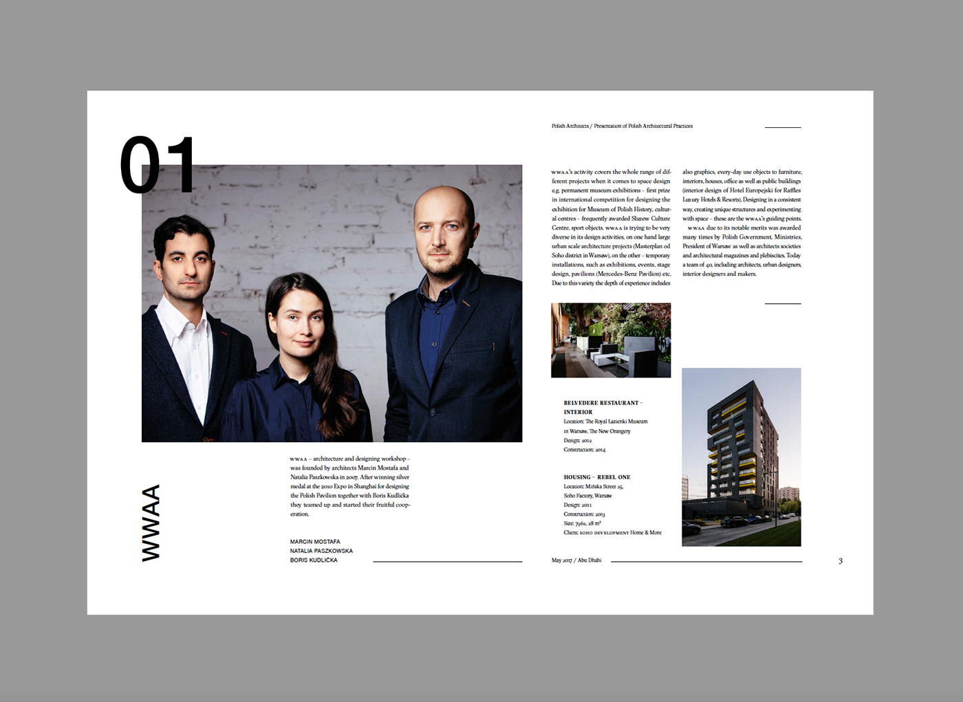 portfolio architecture editorial architect folder catalog paper sarp poland