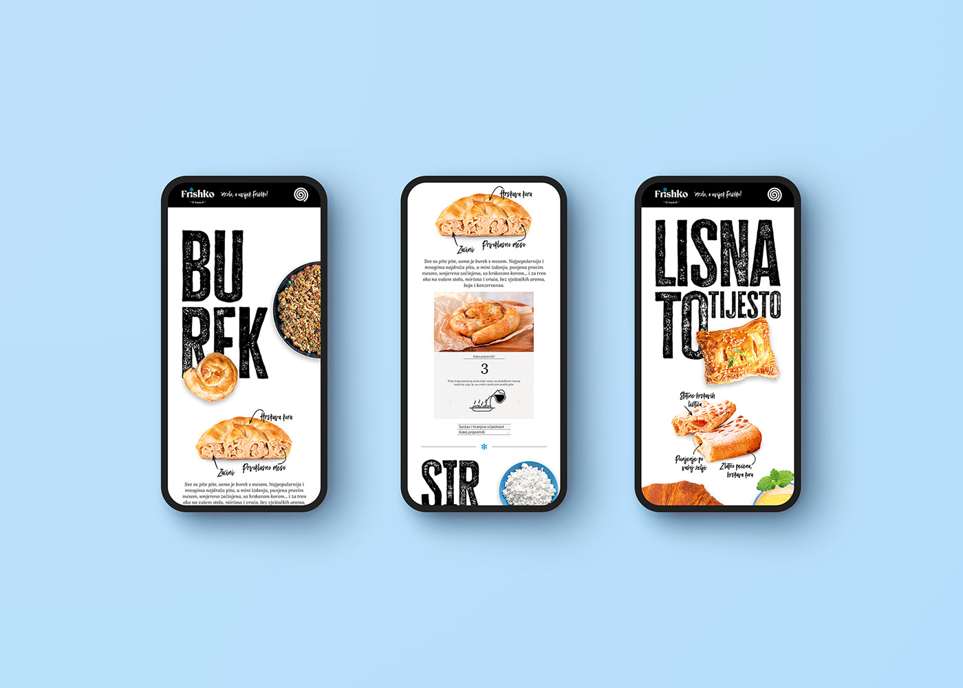Brand Design branding  Food  frozen food logo Packaging packaging design pastry visual identity Web Design 