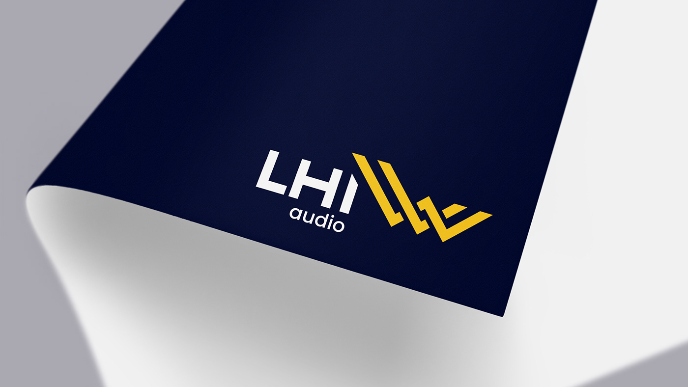 brand Audio business symbol clean grid identity visual Logotype studio