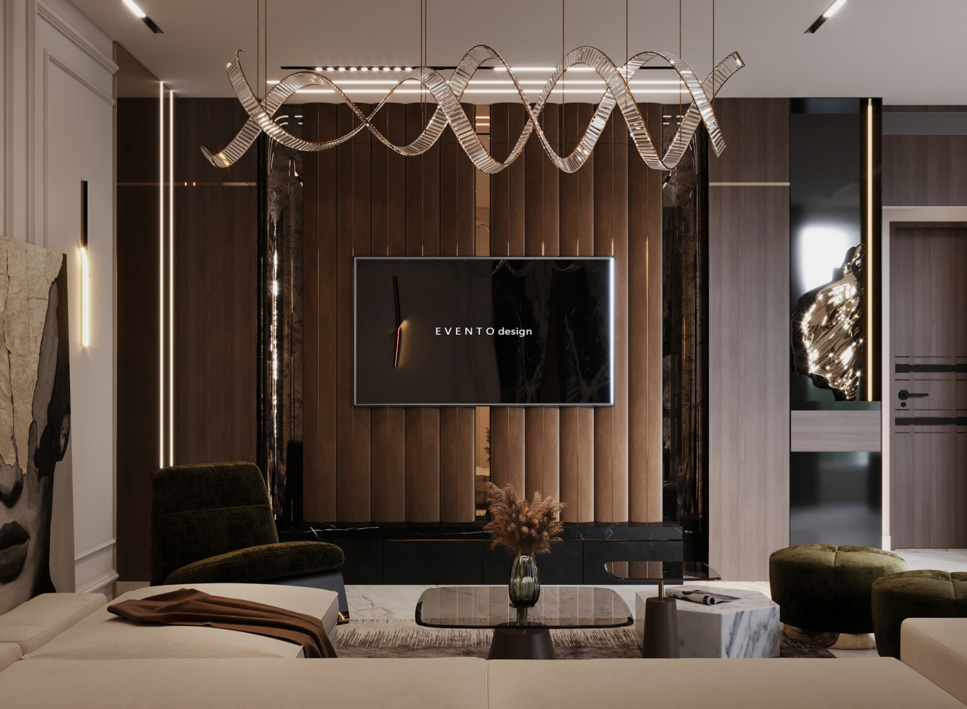 interior design  architecture archviz 3D modern 3ds max visualization corona Render Interior