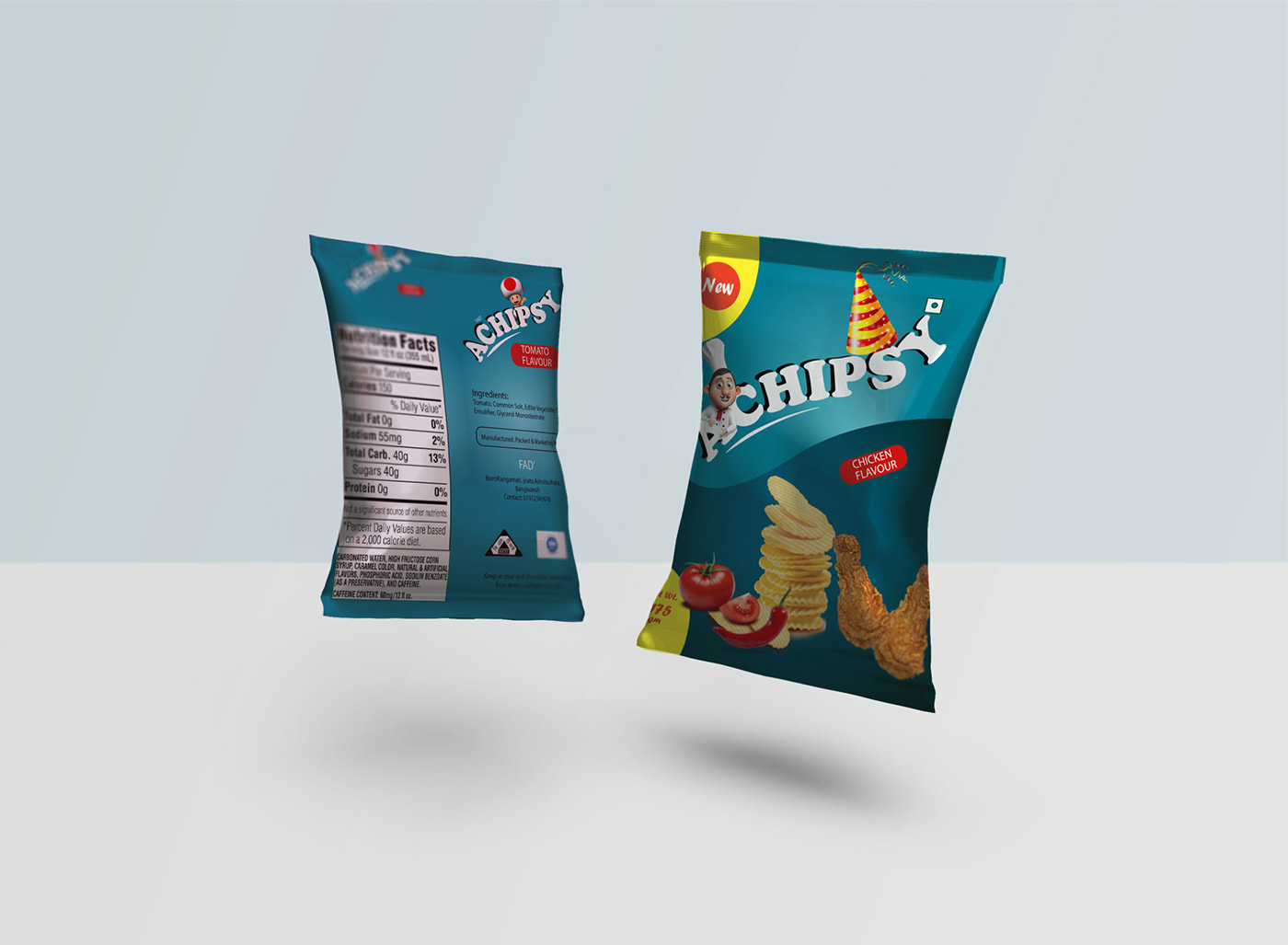 CHIPS PACKAGING  product design  Packaging Level Design Products Packaging package packaging design Advertising  package design  product brand identity