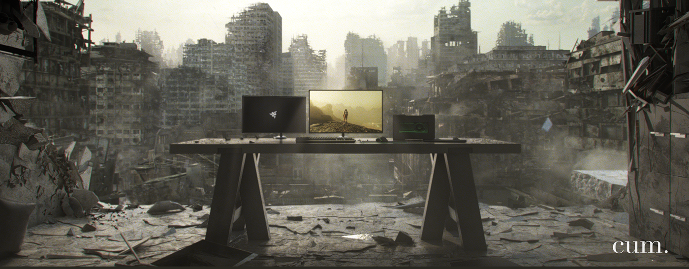 razer Laptop Gaming commercial vfx advertisement 3D CGI ces