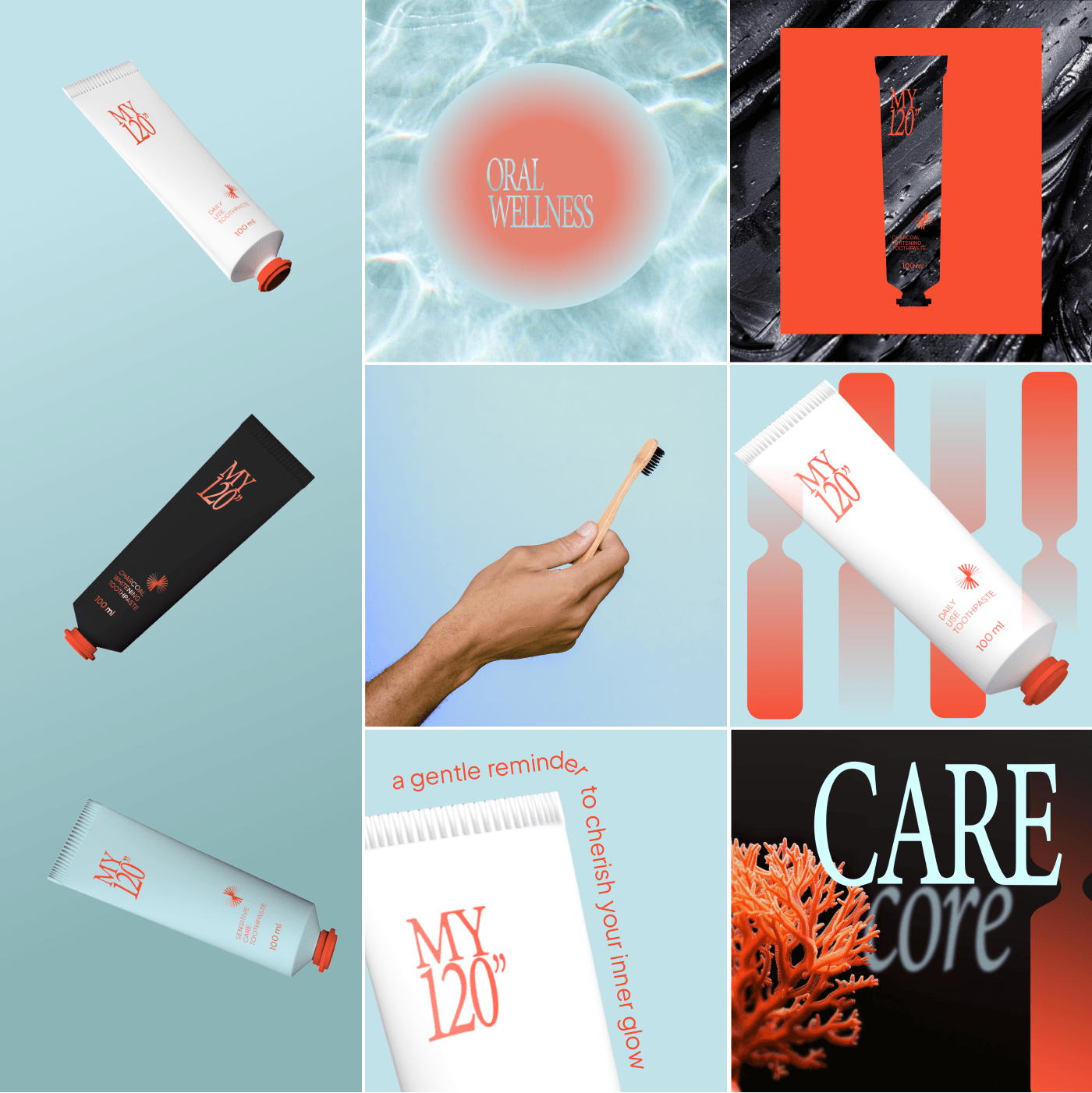 branding  Packaging package design  visual identity art direction  toothpaste package brand identity brand dental