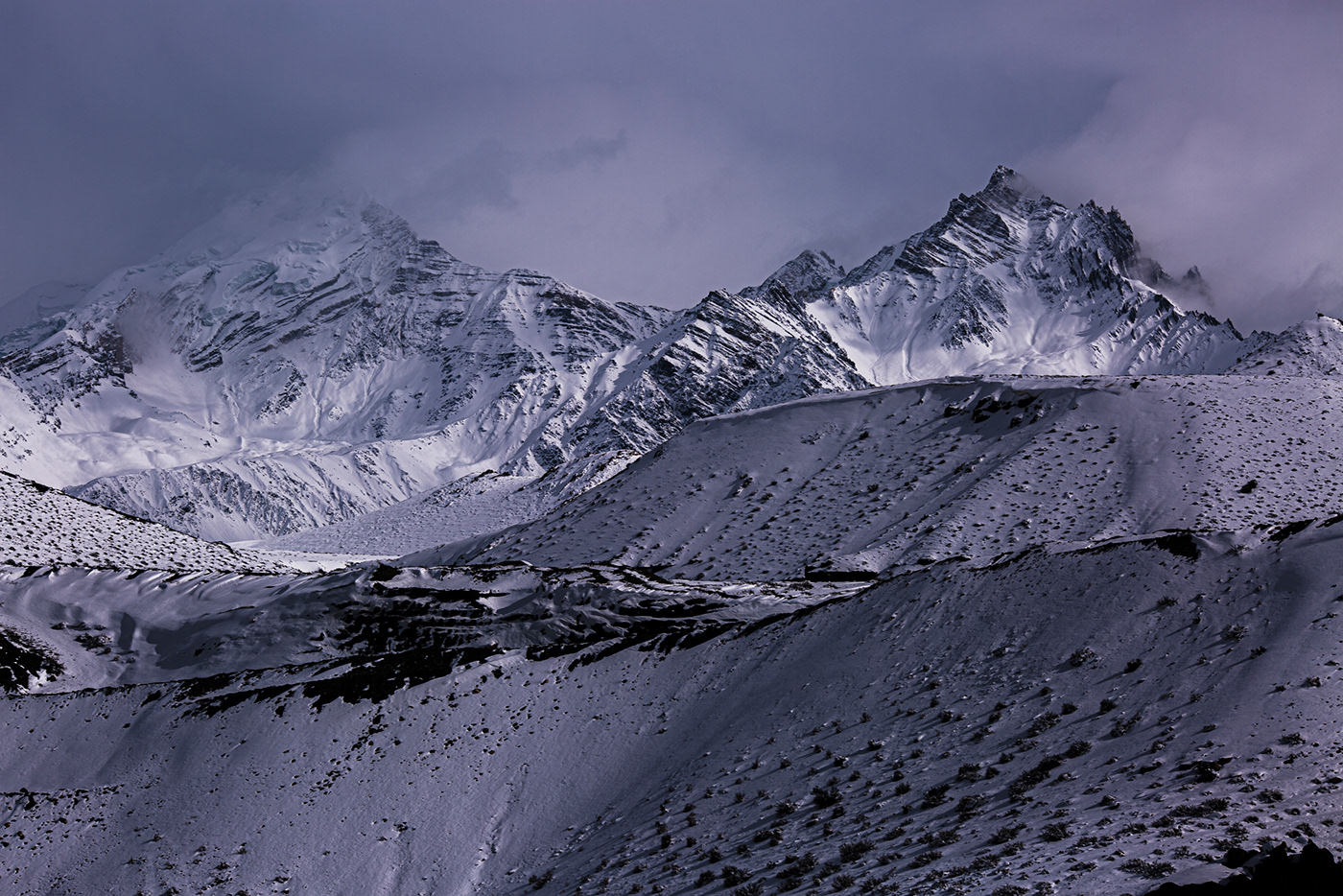 asia himalaya himalayas Landscape mountain mountains nepal snow sunset Travel
