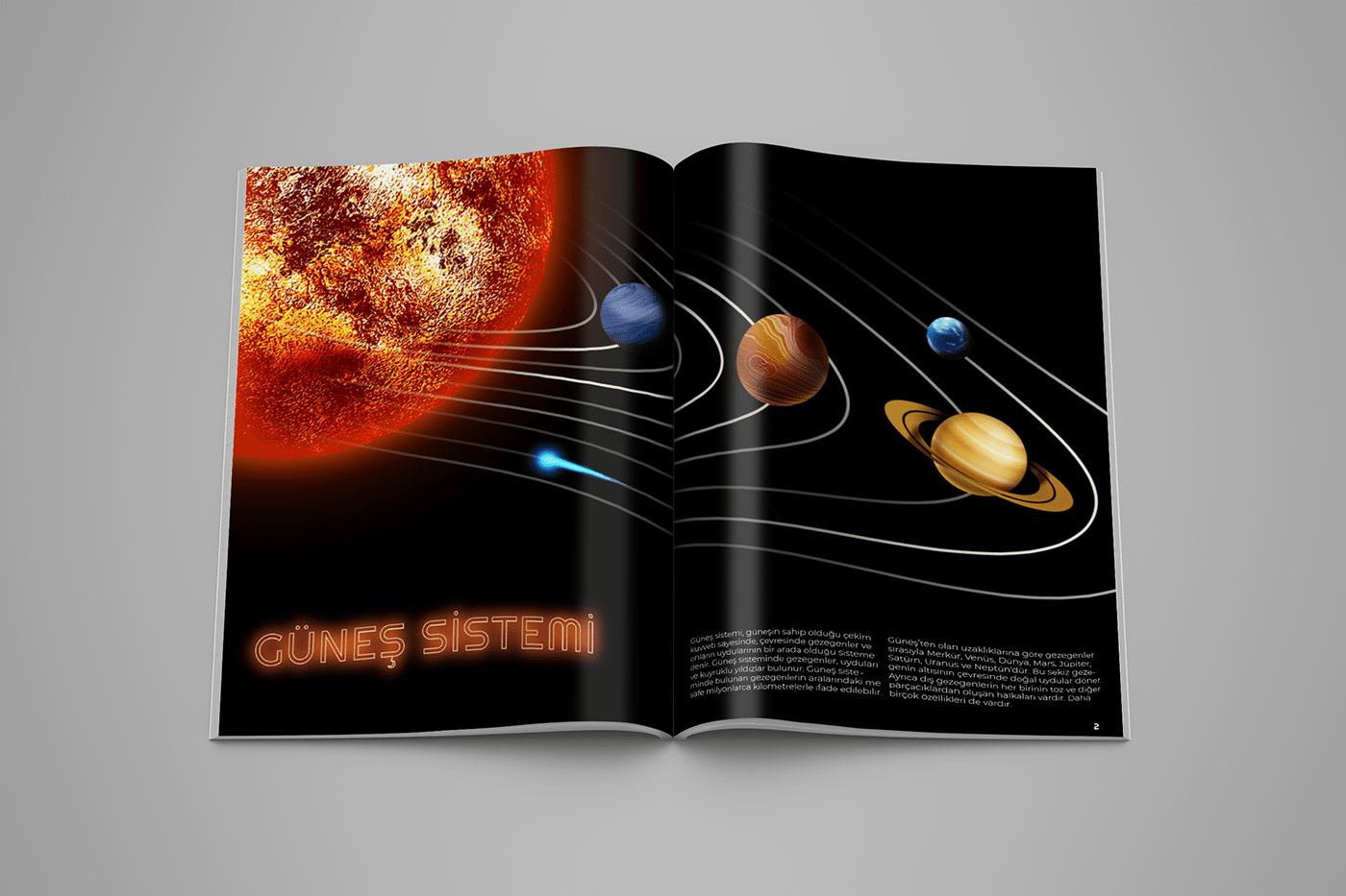 Planets magazine Magazine design InDesign adobe Illustrator