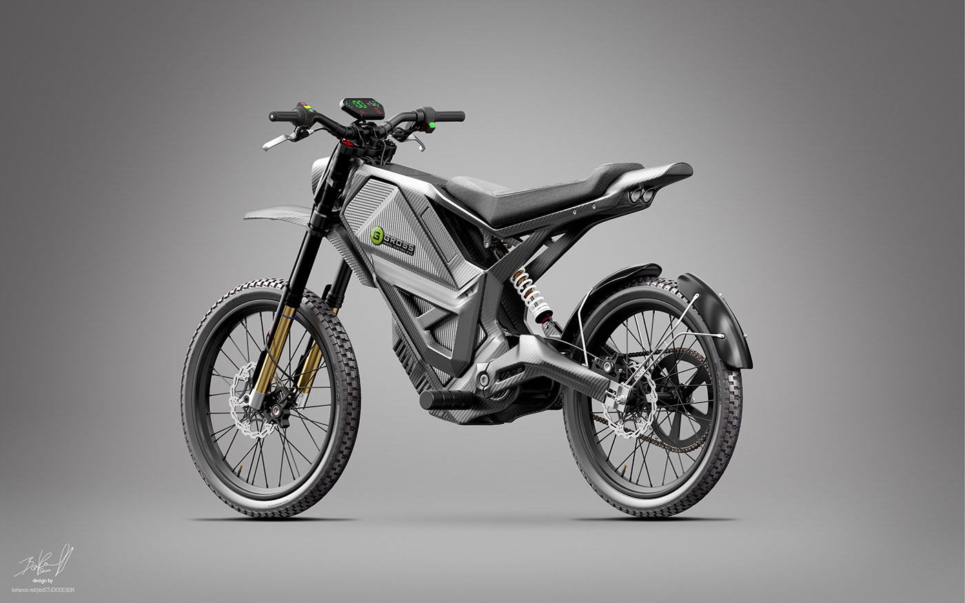 denzel automotive   carbon bike electric bicycle electric motorcycle industrial design  transportation Vehicle 3D Automotive design