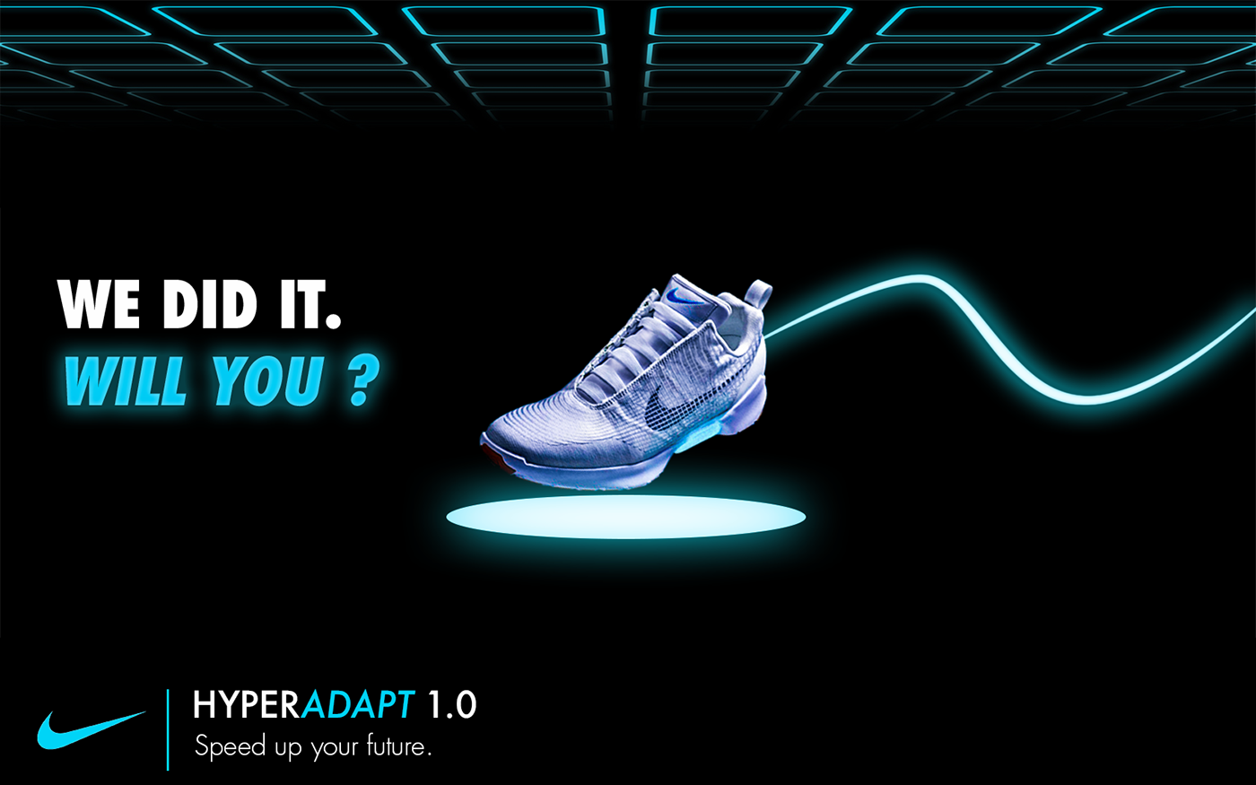 ad Nike photoshop light design