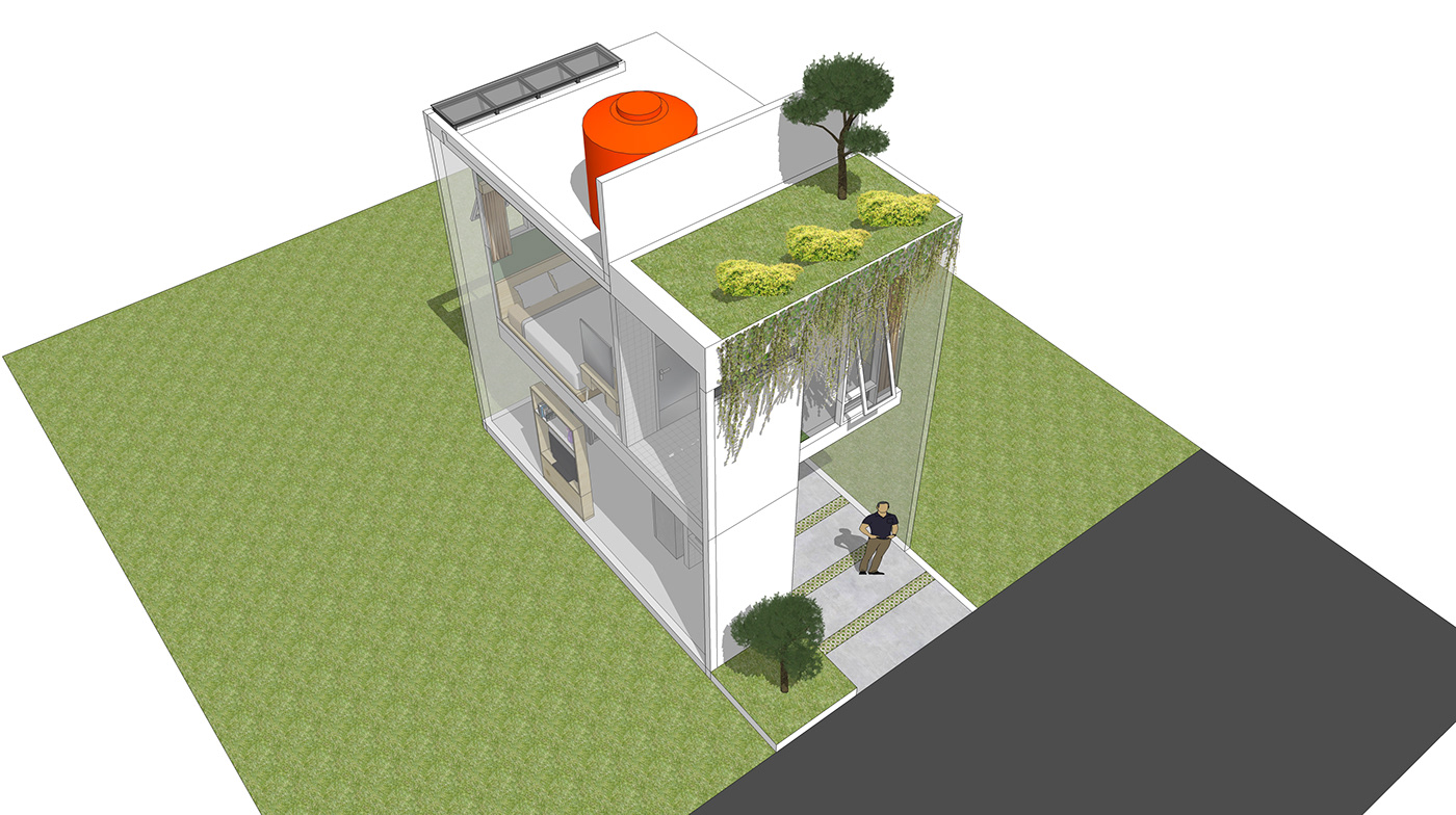 architect architectural architecture concept design home house modern Smallhouse Urbanhouse