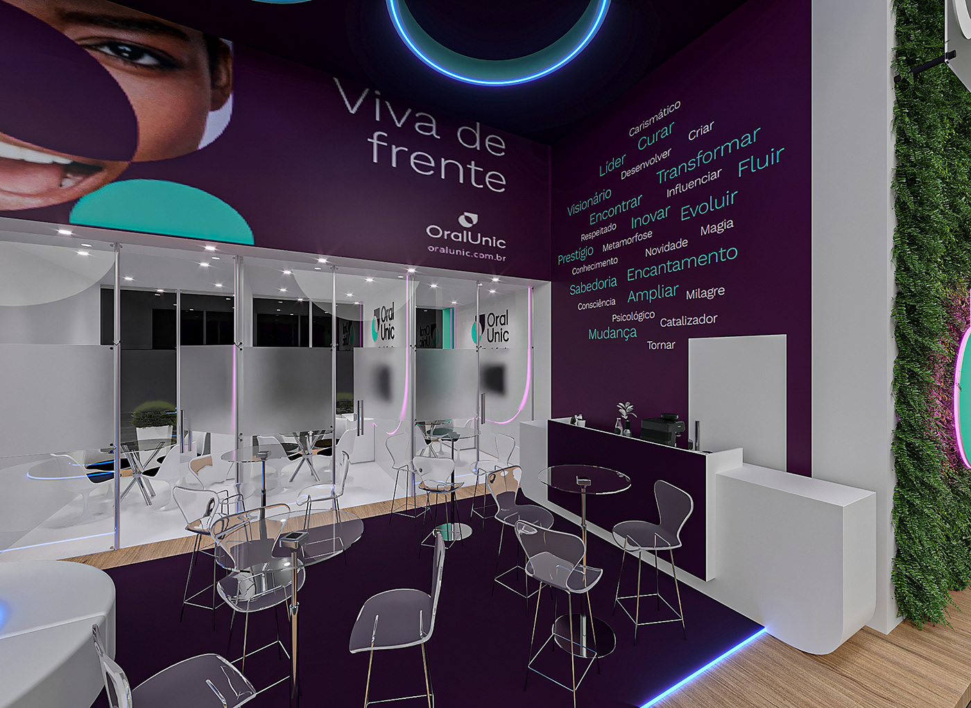 Stand booth Exhibition  3D Render 3ds max corona visualization modern interior design 