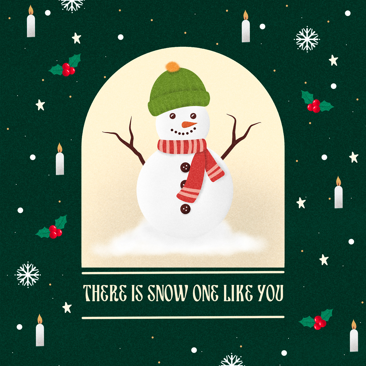card Christmas design Holiday Procreate