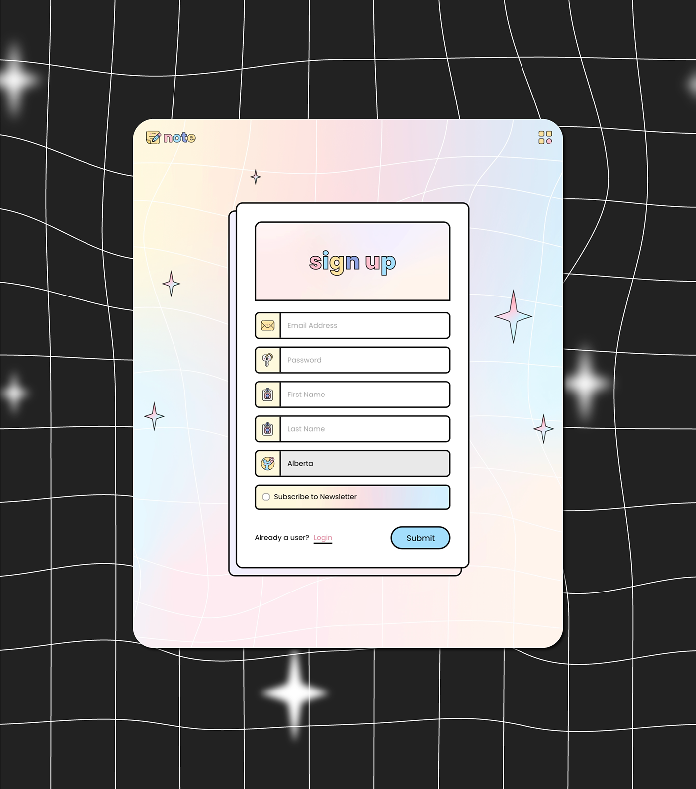 Codepen css cute HTML signup signup form signup page  ui design Web Design 