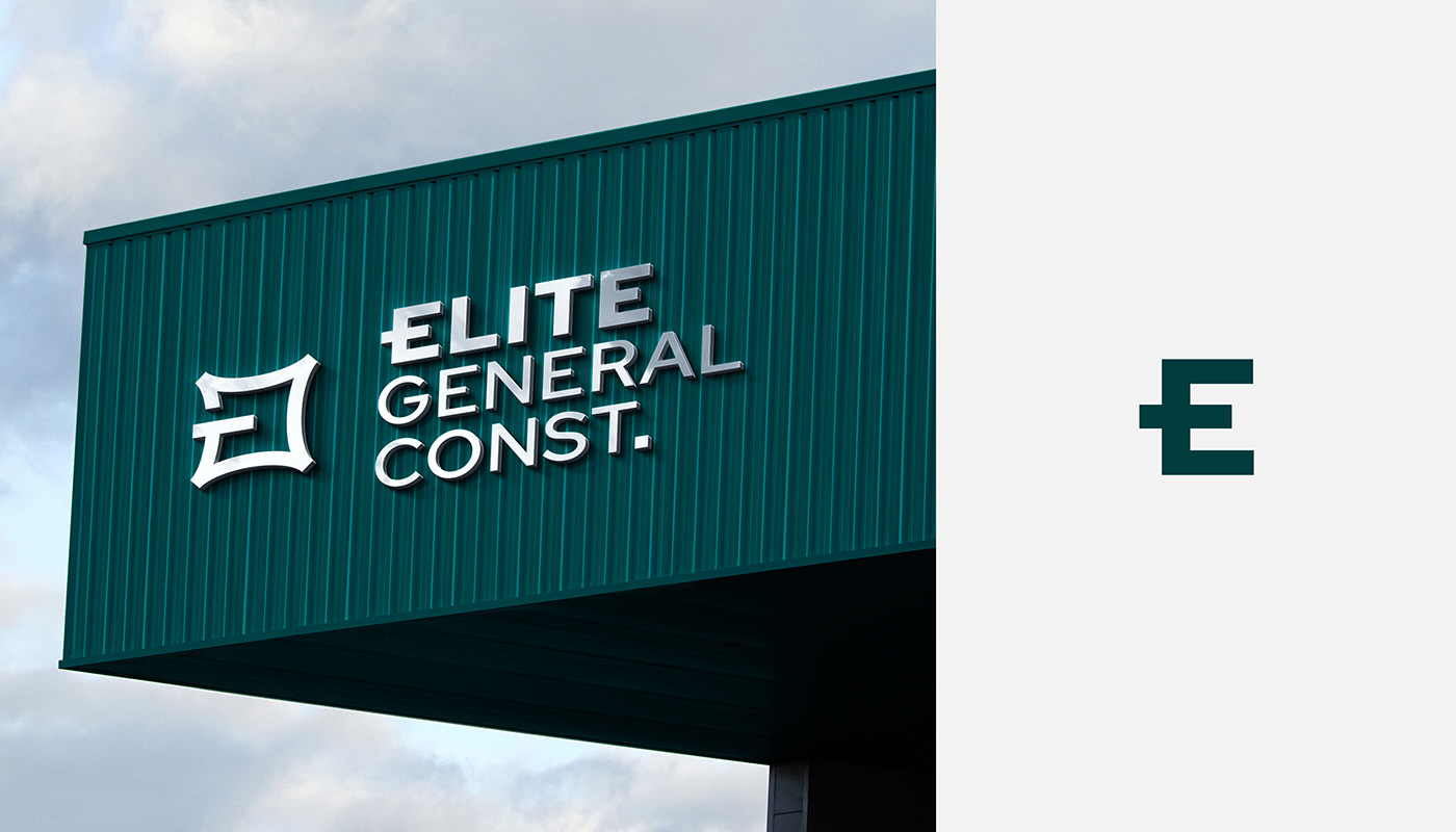 Elite branding  logo identity Real estate logo 3D