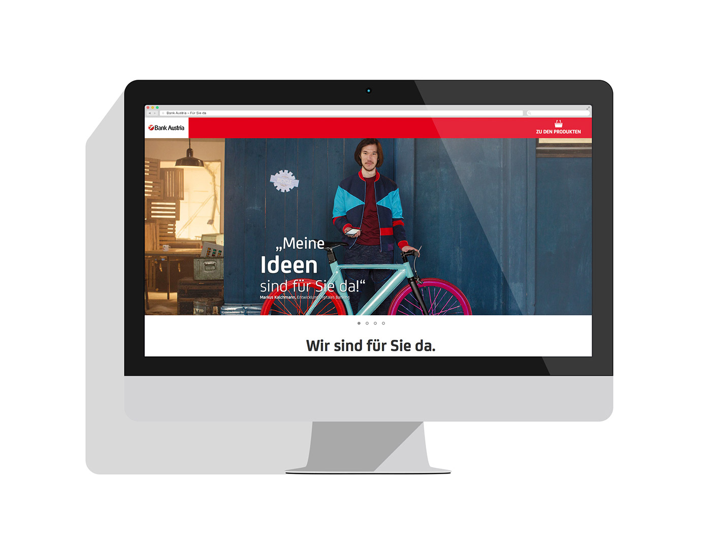Integrierte Kampagne bank austria FCB Neuwien Webdesign atl Authenisch online austria vienna