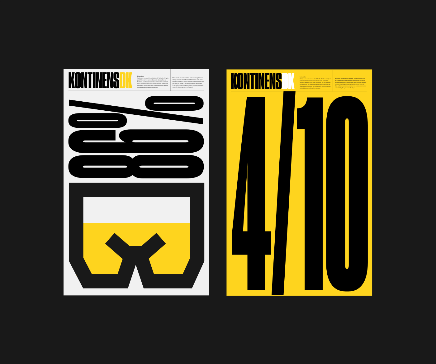 yellow branding  condensed type typography   bold loud icons award winning identity druk