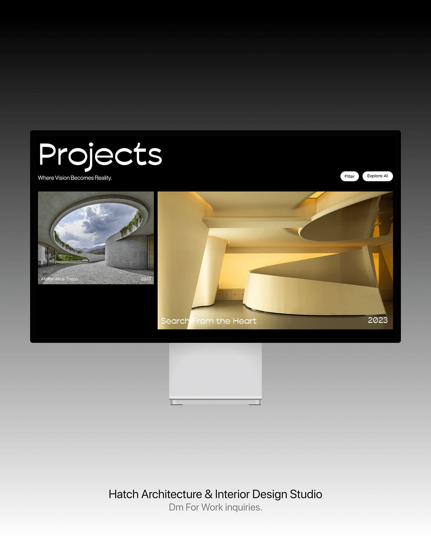 Archiecture Web Design  interior design  studio portfolio Business Website portfolio website California architect UI/UX